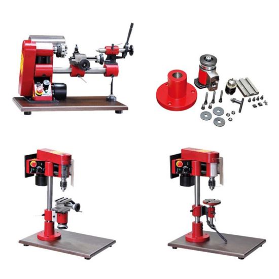 Immagine di TORNIO COMPA 150 W, TRANSFORM KIT, PER MATERIALI FERROSI, TRASFORMABILE IN TRAPANO A COLONNA, Ø MAX DI TORNITURA 100 MM