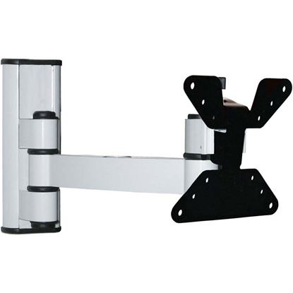 Immagine di SUPPORTO 1 SNODO INCLINABILE, DA 10" A 26", PER TV LCD, ATTACCO VESA 75/100 MM, PORTATA MASSIMA 20 KG, COLORE BIANCO