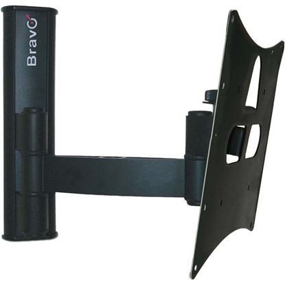 Immagine di SUPPORTO 2 SNODI, DA 23" A 40", PER TV LCD E PLASMA, PORTATA MASSIMA 20 KG, COLORE SILVER, NERO