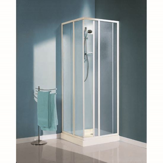 Immagine di BOX DOCCIA ARTICO, PROFILO BIANCO, ACRILICO, 68-79/78-89 CM