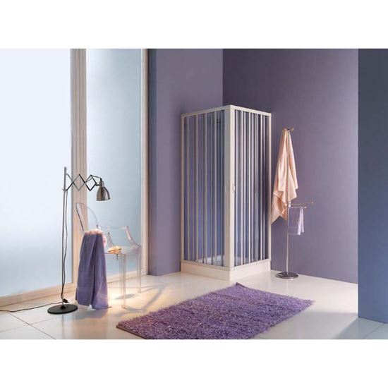 Immagine di BOX DOCCIA PLAYA, PROFILO BIANCO, PVC, 70/80-90/100 CM