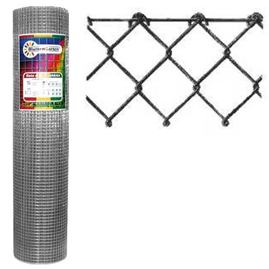 Immagine di RETE ELETTROSALDATA, WOLF, ZINCATA, 12X12, H 50, 25 MT