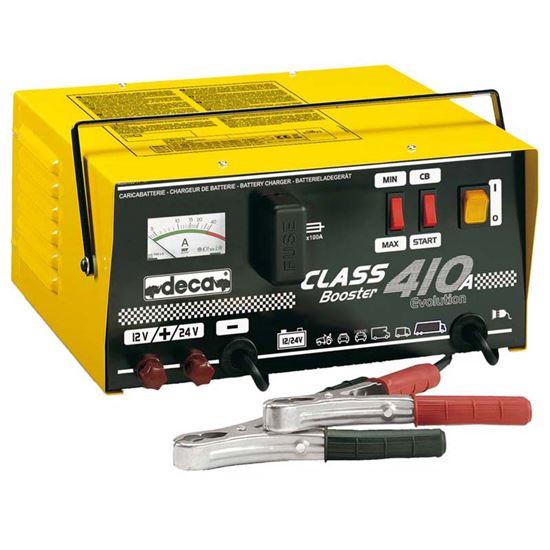 Immagine di CARICABATTERIA DECA, CLASS BOOSTER 410 A, POTENZA 3,5 KW, CORRENTE DI AVVIAMENTO 300 A, PER BATTERIE 12/24 V-15/500 AH