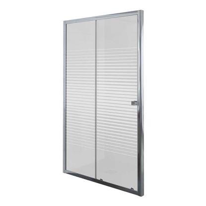 Visualizza i dettagli per PORTA DOCCIA UMBRA, SCORREVOLE, PROFILO ALLUMINIO CROMATO, CRISTALLO TEMPERATO 5 MM, CON SERIGRAFIA, 140XH190 CM Immagine di PORTA DOCCIA UMBRA, SCORREVOLE, PROFILO ALLUMINIO CROMATO, CRISTALLO TEMPERATO 5 MM, CON SERIGRAFIA, 140XH190 CM