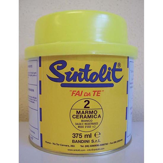Immagine di STUCCO, SINTOLIT, PER MARMO E CERAMICA, 0,375 LT, COLORE BIANCO