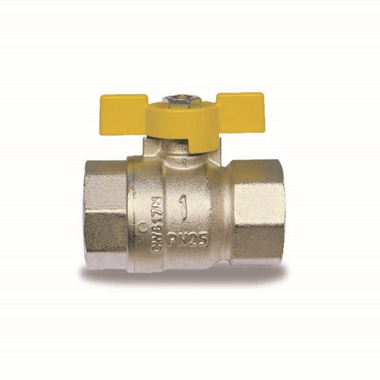 Immagine di VALVOLA A SFERA, IVR, GAS, FARFALLA, FF 1/2"
