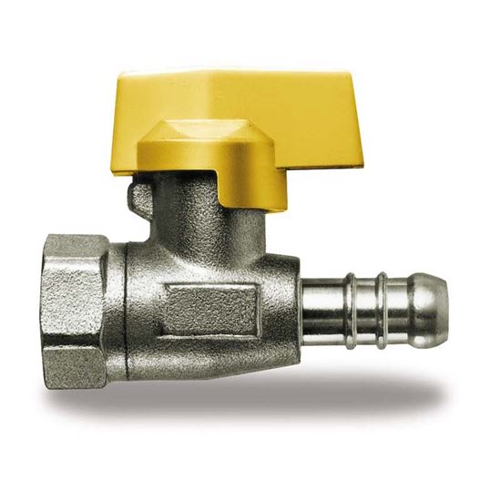 Immagine di RUBINETTO GAS, IVR, DIRITTO, CON PORTAGOMMA, F 1/2"X8 MM, GPL
