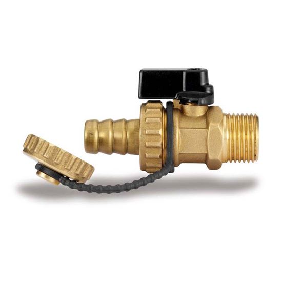 Immagine di RUBINETTO SCARICO CALDAIA, IVR, CON PORTAGOMMA E TAPPO, M 1/2"