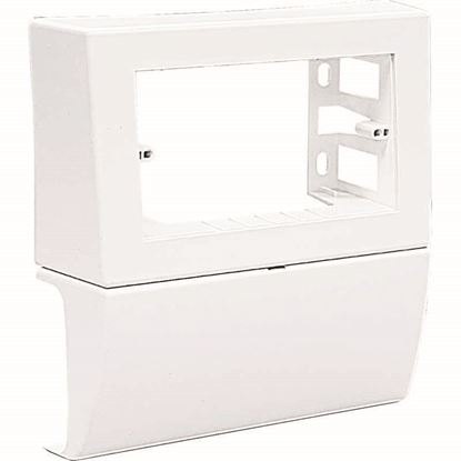 Immagine di SCATOLA PORTA APPARECCHI, 3/4 POSTI, BATTISCOPA, 70X20 MM