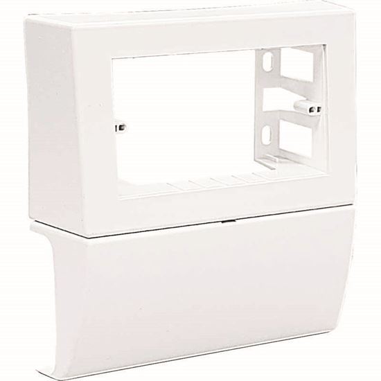 Immagine di SCATOLA PORTA APPARECCHI, 3/4 POSTI, BATTISCOPA, 70X20 MM