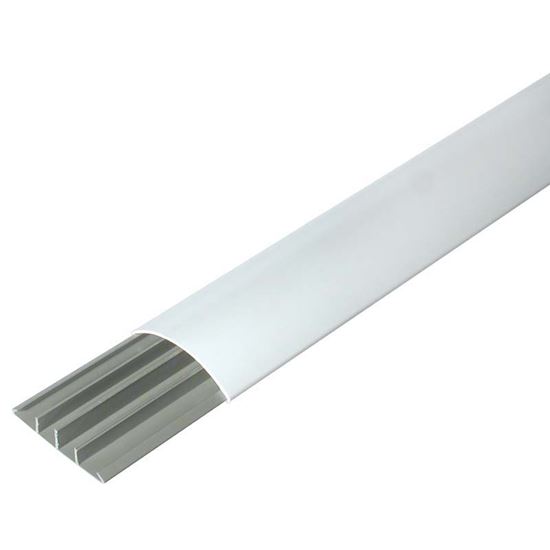 Immagine di CANALE SOPRAPAVIMENTO, 18X70 MM, 2 MT,  COLORE BIANCO