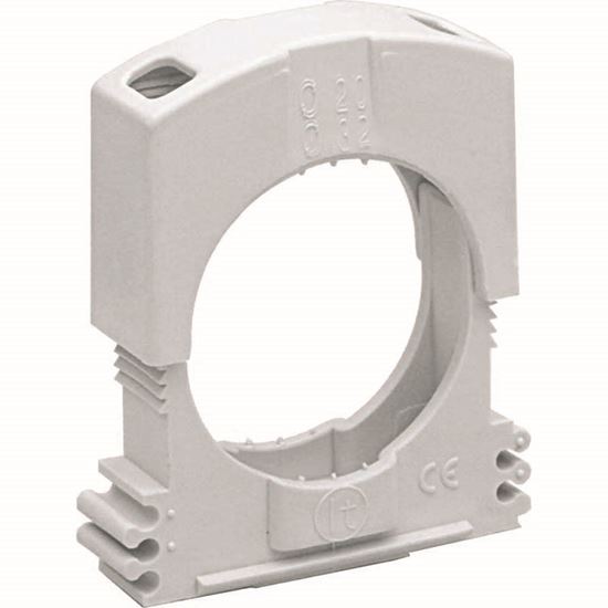 Immagine di FISSATUBO, COLORE GRIGIO, CONFEZIONE 8 PEZZI, Ø 12/20 MM