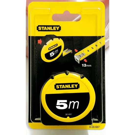 Immagine di FLESSOMETRO STANLEY, CASSA IN ABS ANTIURTO, NASTRO PROFESSIONALE RIVESTITO IN MATERIALE SINT, MM 12,7X3 MT