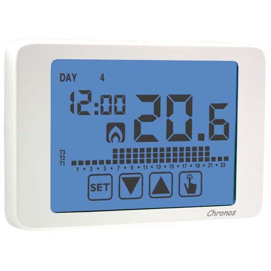 Immagine di CRONOTERMOSTATO SETTIMANALE, DA ESTERNO, TOUCH SCREEN