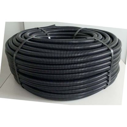 Immagine di TUBO CORRUGATO, COLORE NERO, SENZA TIRAFILO, BOBINA 25 MT, Ø 16 MM