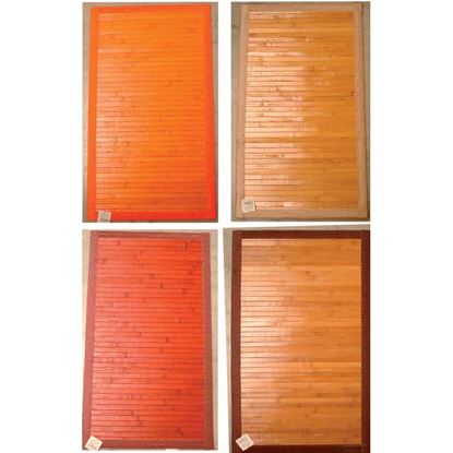 Immagine di TAPPETO BAMBOO, FONDO ANTISCIVOLO, FANTASIA QUADRETTI, 50X80 CM