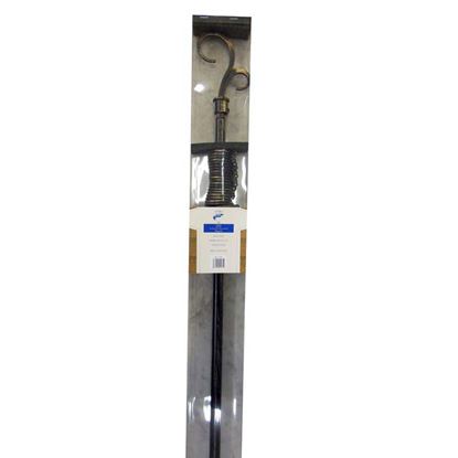 Immagine di BASTONE IN FERRO ESTENSIBILE, Ø 16/19 MM, 120/210 CM, SCRICCIO, COLORE PANNA/ORO