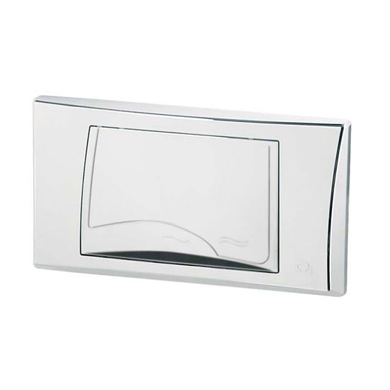 Immagine di PLACCA BIANCA CR, FUSION, DUE TASTI PER CASSETTA INCASSO