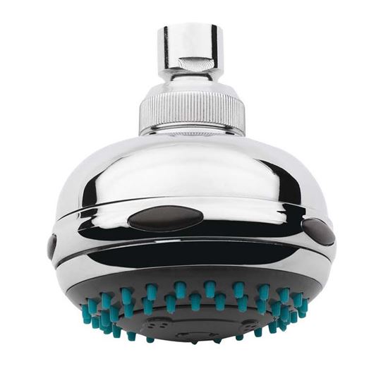 Immagine di SOFFIONE DOCCIA TONDO, ATTACCO SNODATO G 1/2”, UGELLI ANTICALCARE