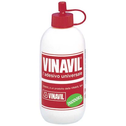 Immagine di ADESIVO VINAVIL, UNIVERSALE, X INCOLLARE LEGNO, CARTA, TELA, SUGHERO E MATERIALI POROSI, X LAVORI DI HOBBISTICA, 100 GR