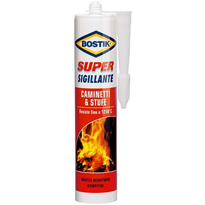 Immagine di BOSTIK, SUPER SIGILLANTE, CAMINETTI E STUFE, 530 GR