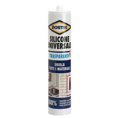 Immagine di SILICONE BOSTIK SIL-UNIVERSALE, RESISTENTE ALLE MUFFE E AI DETERSIVI, 280 ML, TRASPARENTE