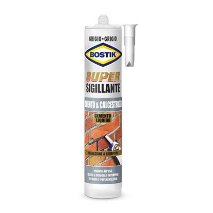 Immagine di SIGILLANTE BOSTIK SUX CEMENTO E CALCESTRUZZO, X LA RIPARAZIONE DI MURI E PAVIMENTAZIONI, COLORE GRIGIO, 500 GR