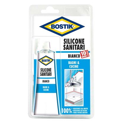 Immagine di BOSTIK, SILICONE SANITARI BIANCO, 60 ML