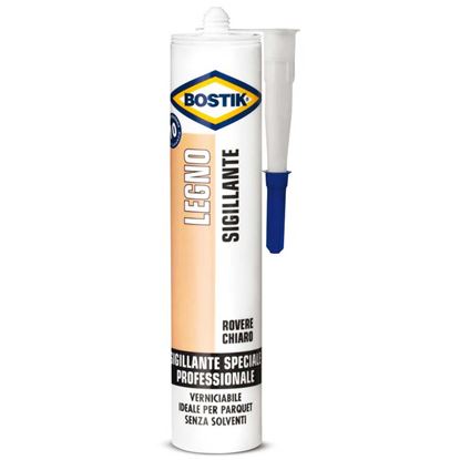 Immagine di SIGILLANTE BOSTIK LEGNO, PER INTERNO ED ESTERNO, 300 ML, COLORE ROVERE CHIARO