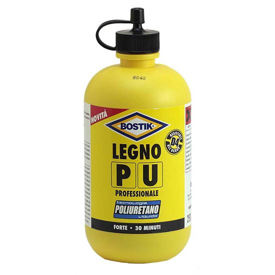 COLLA BOSTIK LEGNO PU, POLIURETANICA, RESISTENTE ALL'ACQUA ANCHE DI MARE,  250 GR, VERNICI - Ottimax