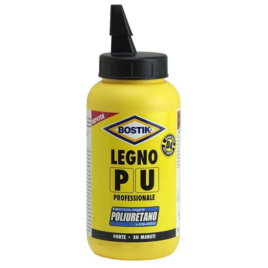 Immagine di COLLA BOSTIK LEGNO PU, POLIURETANICA, RESISTENTE ALL’ACQUA ANCHE DI MARE, 750 GR