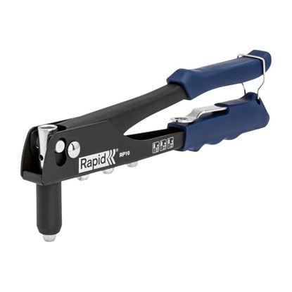 Immagine di RIVETTATRICE RAPID, RP10, PER RIVETTI IN ALLUMINIO, DA Ø 3,2 A 4,8 MM, 100 RIVETTI