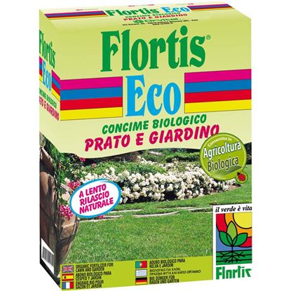 Immagine di CONCIME FLORTIS, MICROPELLET BIOLOGICO, PRATO E GIARDINO, 1,5 KG