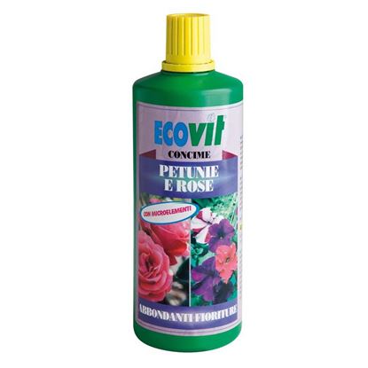 Immagine di CONCIME ECOVIT, LIQUIDO, PER PETUNIE E ROSE, INDICATO PER LE PRINCIPALI VARIETÀ DI PETUNIE E ROSE, 1 KG