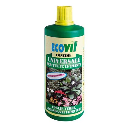 Immagine di CONCIME ECOVIT, LIQUIDO, UNIVERSALE, PER TUTTE LE PIANTE VERDI E DA FIORE, 1 KG