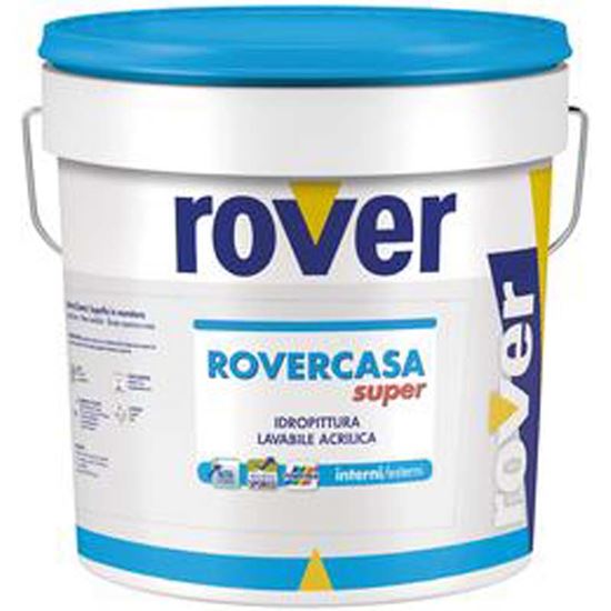 Immagine di IDROPITTURA ROVERCASA SUPER, BASE B, LAVABILE, ACRILICA PER ESTERNO E INTERNO, 4,5 LT