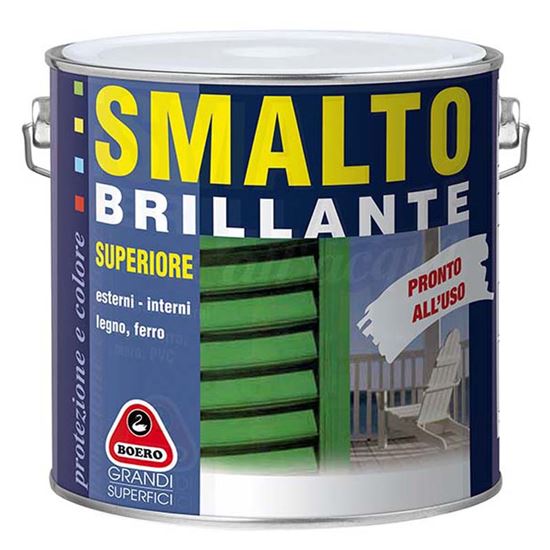 Immagine di SMALTO BRILLANTE BOERO, 2,5 LT, COLORE TESTA DI MORO