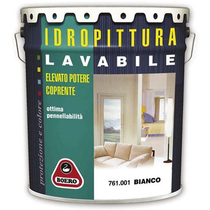 Immagine di IDROPITTURA LAVABILE BOERO, 4 LT