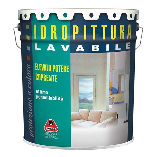Immagine di IDROPITTURA LAVABILE BOERO, 14 LT