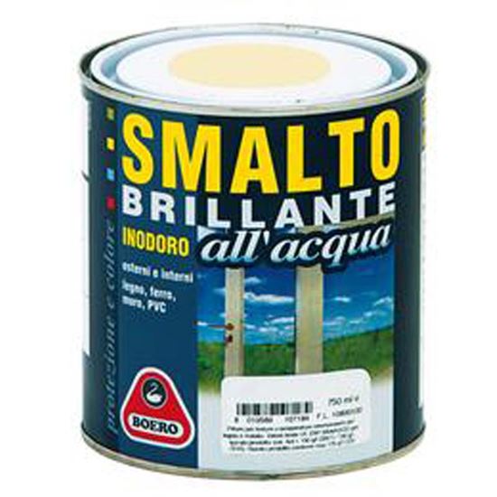 Immagine di SMALTO BRILLANTE ALL'ACQUA BOERO, BASE A, 0,68 LT