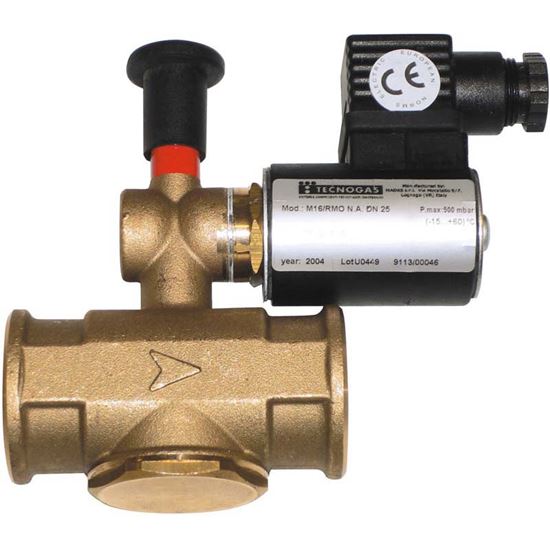 Immagine di ELETTROVALVOLA RIARMO MANUALE, NORMALMENTE APERTA, FF 1/2", OTTONE, 230 V