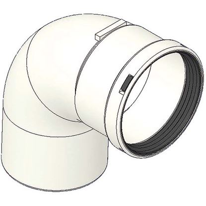 Immagine di CURVA PP 90°, MF Ø 80 MM, CON GUARNIZIONE