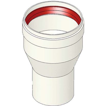 Immagine di RIDUZIONE Ø 60/80 MM, COLORE BIANCO, GUARNIZIONE
