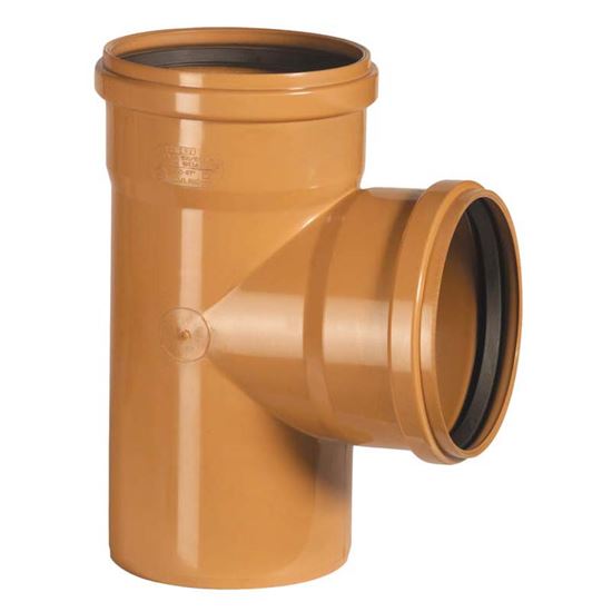 Immagine di BRAGA SEMPLICE 87° PVC, PER FOGNATURE E SCARICHI INTERRATI, SN 4, EN 1401, Ø160 MM, SPESSORE 4,0 MM