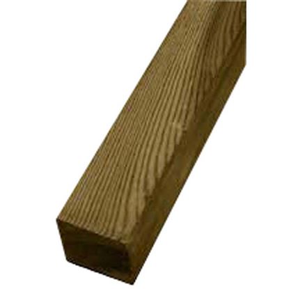 Immagine di PALO QUADRATO TWIG, CON PUNTA DIAMANTE, PER SOSTEGNO RECINZIONI, 7X7XH150 CM, IN PINO CONTINENTALE IMPREGNATO, 