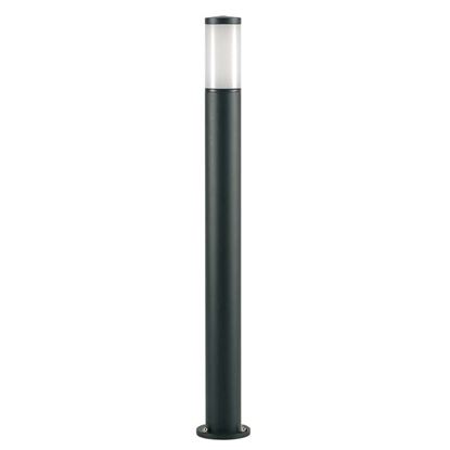 Immagine di PALO TONDO ALTO, FIAMMIFERO, DIFFUSORE TERMOPLASTICO OPALINO, E27-25 W, ALTEZZA 100 CM, COLORE NERO