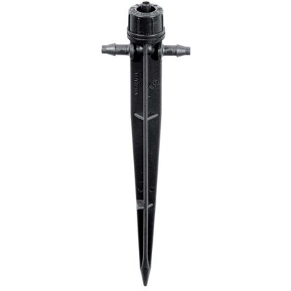 Immagine di GOCCIOLATORE RAIN, AUTOCOMPENSANTE, FACILE ISPEZIONE E PULIZIA, SU PICCHETTO IN LINEA PORTATA 4 LT/H CONFEZIONE DA 5 PZ