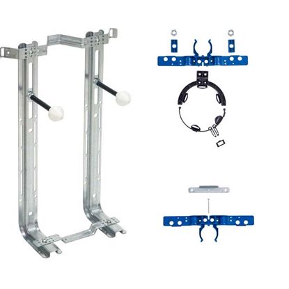 Immagine di SUPPORTO SANITARIO SOSPESO, UNIVERSALE CON ACCESSORI, COLLEGAMENTO VASO/BIDET, 401 KG