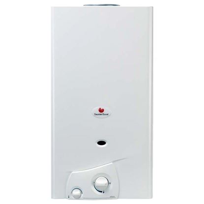 Immagine di SCALDABAGNO SAUNIER-DUVAL, OPALIA C14 E-A/1, CAMERA APERTA, ACCENSIONE A PILE, PORTATATA (AT 25°C) 14 LT/MIN, A METANO