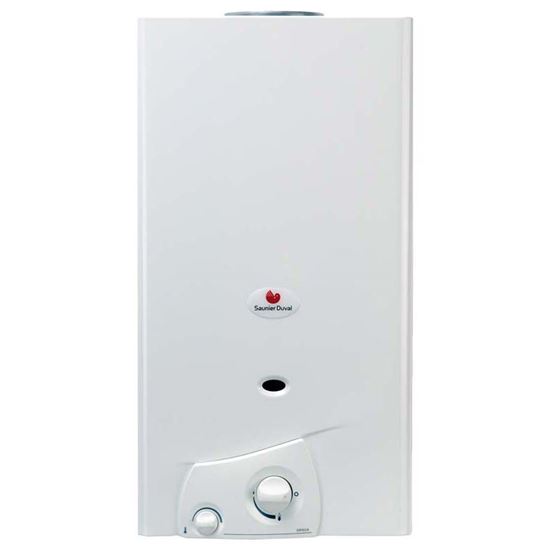 Immagine di SCALDABAGNO SAUNIER-DUVAL, OPALIA C14 E-A/1, CAMERA APERTA, ACCENSIONE A PILE, PORTATATA (AT 25°C) 14 LT/MIN, ALIM. GPL